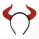 Maxbell Kids Halloween Horn Headband Set Glitter Gift Favors for Entertainment