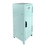 Maxbell Small Makeup Storage Cabinet Vertical File Cabinet for Cotton Pad Entryway Blue