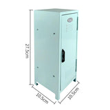 Maxbell Small Makeup Storage Cabinet Vertical File Cabinet for Cotton Pad Entryway Blue