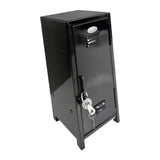 Maxbell Small Makeup Storage Cabinet Vertical File Cabinet for Cotton Pad Entryway Black