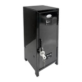 Maxbell Small Makeup Storage Cabinet Vertical File Cabinet for Cotton Pad Entryway Black