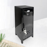 Maxbell Small Makeup Storage Cabinet Vertical File Cabinet for Cotton Pad Entryway Black