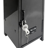 Maxbell Small Makeup Storage Cabinet Vertical File Cabinet for Cotton Pad Entryway Black