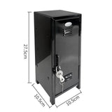 Maxbell Small Makeup Storage Cabinet Vertical File Cabinet for Cotton Pad Entryway Black