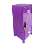 Maxbell Small Makeup Storage Cabinet Vertical File Cabinet for Cotton Pad Entryway Purple