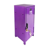 Maxbell Small Makeup Storage Cabinet Vertical File Cabinet for Cotton Pad Entryway Purple