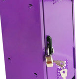 Maxbell Small Makeup Storage Cabinet Vertical File Cabinet for Cotton Pad Entryway Purple