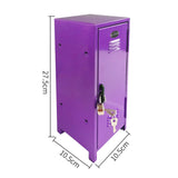 Maxbell Small Makeup Storage Cabinet Vertical File Cabinet for Cotton Pad Entryway Purple
