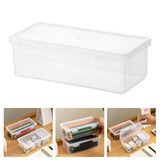 Maxbell Desktop Storage Box Portable Stackable for Sundires Sticky Notes Stationery