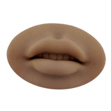 Maxbell 5D Silicone Lips Practice Permanent Soft for Beginners Piercing Practice Dark Color