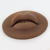 Maxbell 5D Silicone Lips Practice Permanent Soft for Beginners Piercing Practice Dark Color