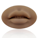 Maxbell 5D Silicone Lips Practice Permanent Soft for Beginners Piercing Practice Dark Color
