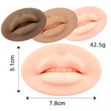 Maxbell 5D Silicone Lips Practice Permanent Soft for Beginners Piercing Practice Dark Color