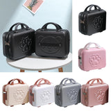 Maxbell 14 inch Small Suitcase Case with Handle Password Lock Mini for Business Black