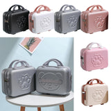 Maxbell 14 inch Small Suitcase Case with Handle Password Lock Mini for Business Black