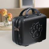 Maxbell 14 inch Small Suitcase Case with Handle Password Lock Mini for Business Black
