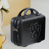 Maxbell 14 inch Small Suitcase Case with Handle Password Lock Mini for Business Black