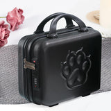 Maxbell 14 inch Small Suitcase Case with Handle Password Lock Mini for Business Black