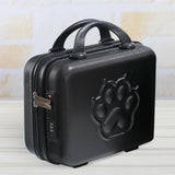 Maxbell 14 inch Small Suitcase Case with Handle Password Lock Mini for Business Black