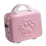 Maxbell 14 inch Small Suitcase Case with Handle Password Lock Mini for Business Pink