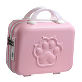 Maxbell 14 inch Small Suitcase Case with Handle Password Lock Mini for Business Pink