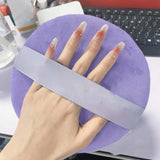 Maxbell Makeup Setting Tool Makeup Puff Large Soft Round for Women Make up Purple