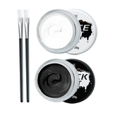 Maxbell White and Black Face Body Paint Face Painting Pigment for Club Party Prom