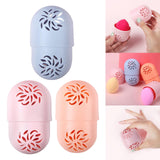 Maxbell Beauty Sponge Storage Box Makeup Sponge Holder Powder Puff Sponge for Travel Blue
