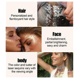 Maxbell 3 Pieces glitter Chunky Cosmetic Decor Makeup for Party Lips