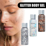 Maxbell 3 Pieces glitter Chunky Cosmetic Decor Makeup for Party Lips