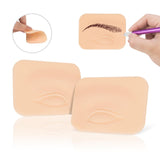 Maxbell Silicone face Makeup Practice Board Realistic Reusable for Beautician