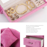 Maxbell Jewelry Case Organizer Holder for Pendant Necklace Rings Cufflinks Showcases Single Sofa