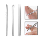 Maxbell Pedicure Knife Dead Skin Corn Foot Callus Remover Foot Scrubber foot Pedicure Silver 3Pcs