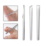 Maxbell Pedicure Knife Dead Skin Corn Foot Callus Remover Foot Scrubber foot Pedicure Silver 3Pcs
