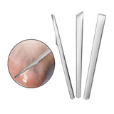 Maxbell Pedicure Knife Dead Skin Corn Foot Callus Remover Foot Scrubber foot Pedicure Silver 3Pcs