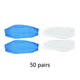 Maxbell 100 Disposable Oversleeves Covers Waterproof pe Cooking Car Washing Blue