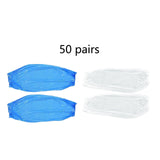Maxbell 100 Disposable Oversleeves Covers Waterproof pe Cooking Car Washing Blue