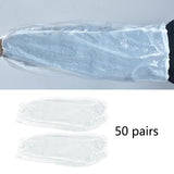 Maxbell 100 Disposable Oversleeves Covers Waterproof pe Cooking Car Washing White