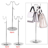 Maxbell Handbag Display Stand Jewelry Display with Hanging Hook Adjustable for Purse Style A