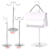 Maxbell Handbag Display Stand Jewelry Display with Hanging Hook Adjustable for Purse Style A