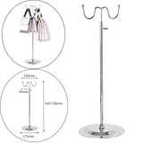 Maxbell Handbag Display Stand Jewelry Display with Hanging Hook Adjustable for Purse Style C