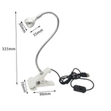 Maxbell LED Nail Dryer Lamp USB Adjustable for All Gels Fingernail and Toenail Nail Silver