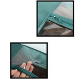 Maxbell Hairpieces Pouch Transparent Window Reusable Protect for Ponytail Women Home