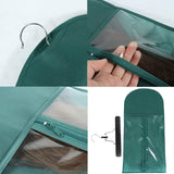Maxbell Hairpieces Pouch Transparent Window Reusable Protect for Ponytail Women Home