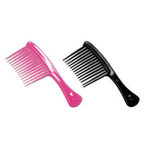 Maxbell Comb Hair Styling Tool Large Handle Styling Comb for Home Travel Salon Black