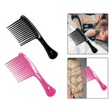 Maxbell Comb Hair Styling Tool Large Handle Styling Comb for Home Travel Salon Black