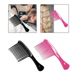 Maxbell Comb Hair Styling Tool Large Handle Styling Comb for Home Travel Salon Black