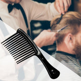 Maxbell Comb Hair Styling Tool Large Handle Styling Comb for Home Travel Salon Black