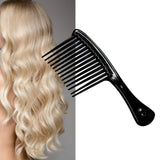 Maxbell Comb Hair Styling Tool Large Handle Styling Comb for Home Travel Salon Black