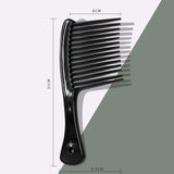 Maxbell Comb Hair Styling Tool Large Handle Styling Comb for Home Travel Salon Black